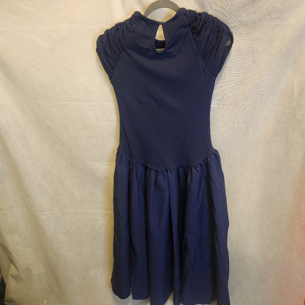 Free People Afternoon Elegance Midi Dress In Indigo Pura - Picture 5 of 11